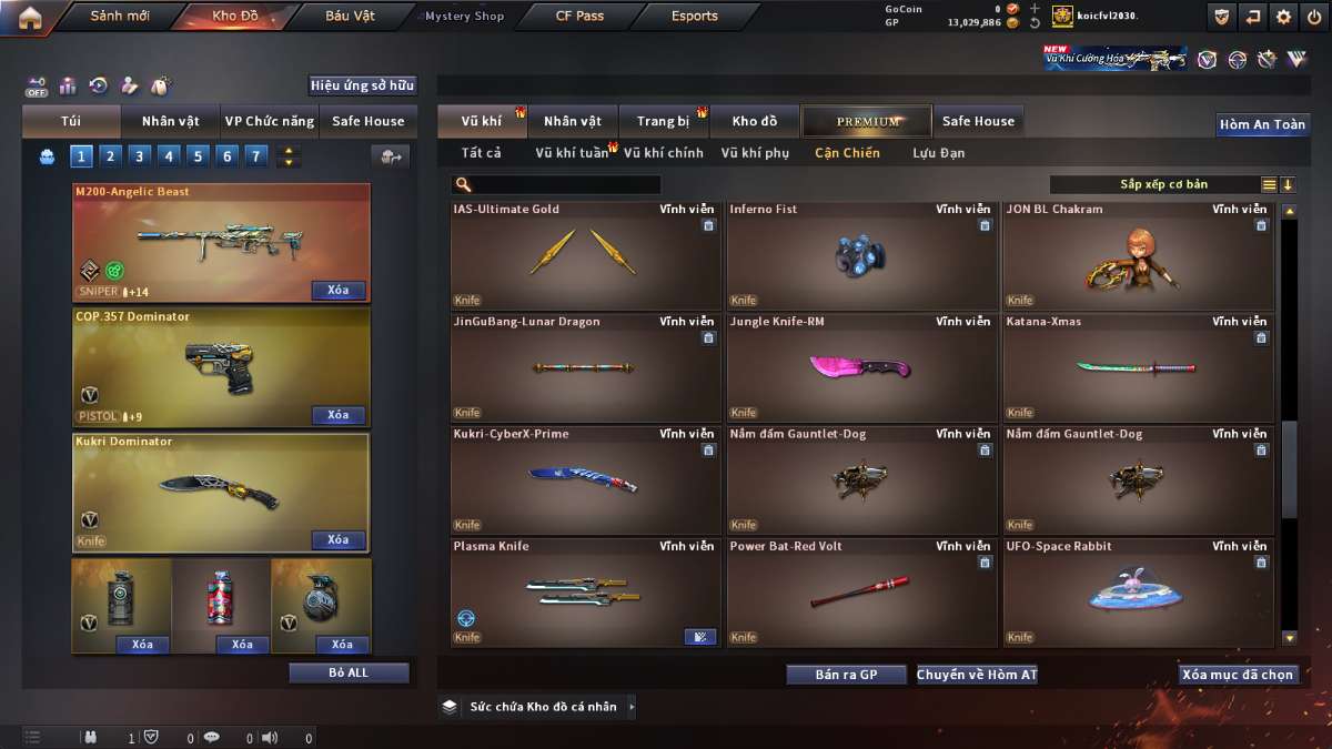 shop acc cf uy tin gia re